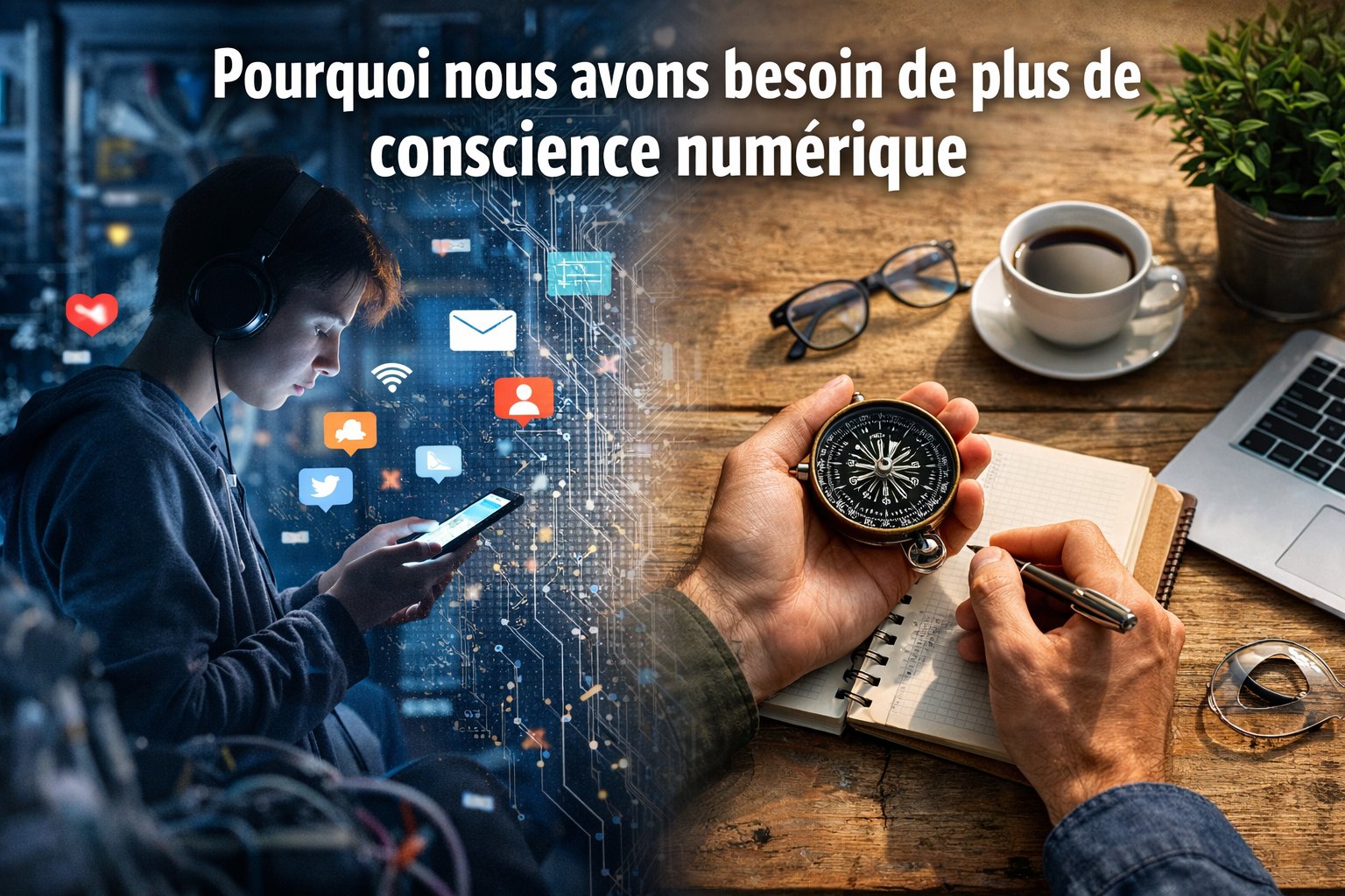 Réflexion sur la conscience numérique et le rapport humain aux outils digitaux